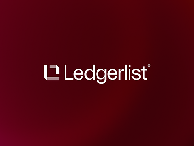 Ledgerlist Logo Identity and Brand Design brand identity branding crypto logo defi defi brand finance geometric logo gradient identity logo logo design modern logo