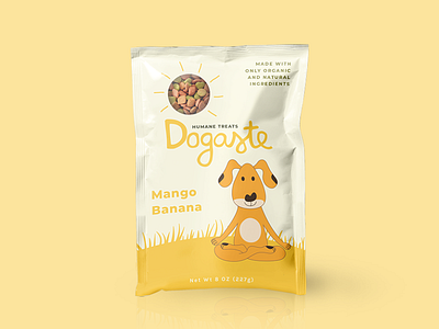 Dogaste branding design dog dog food dog treats doga graphic design illustraion illustration illustrator package packaging yoga