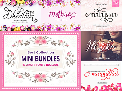 Download Mini Bundles Craft Fonts 1 Font By Ayah Phoen On Dribbble