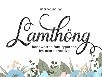 Lamthong branding calligraphy font font font awesome font design le parte studio logo modern calligraphy modern card typography