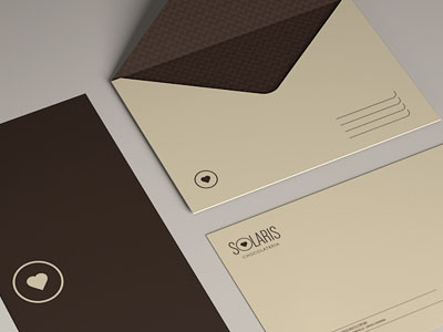 Solaris branding chocolate cut design id logo visual