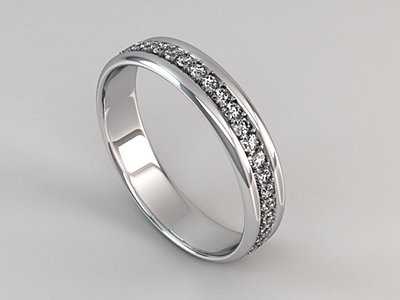 Ring 01 - Diamond 3d c4d cdi diamond jewelry model ring