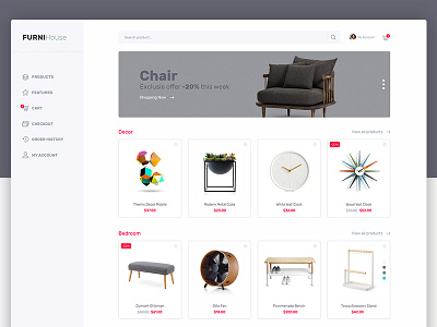 Ecommerce B2B design interface user interface