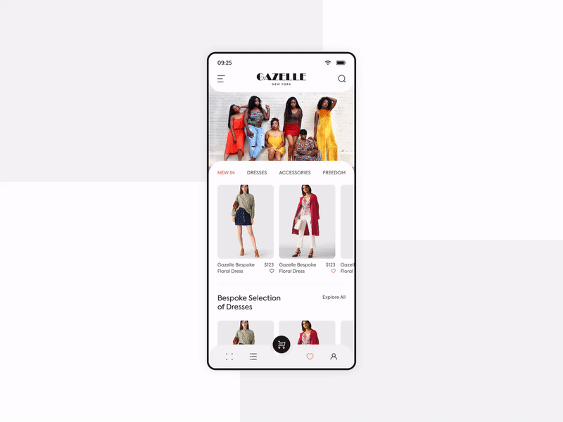 Gazelle | Ecommerce | App | Website animation app branding design illustration mobile app photoshop ui ux web website