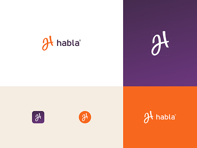 Habla - Language Learning Platform | Brand Identity animation app brand brand identity branding design icon landing page logo mobile mobile ui ui ui design uiux ux web