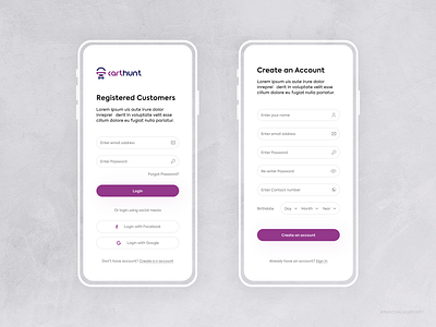CartHunt | Onboarding Screen | Login | Signup #3