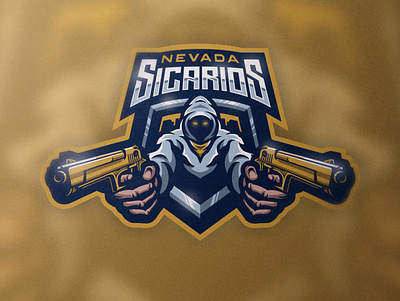 NEVADA SICARIOS design esportlogo esports gamelogo gamestreaming gaming gaming logo gaminglogo illustration logo mascot mascot design mascot logo mascotlogo mixer sportslogo twitch twitter