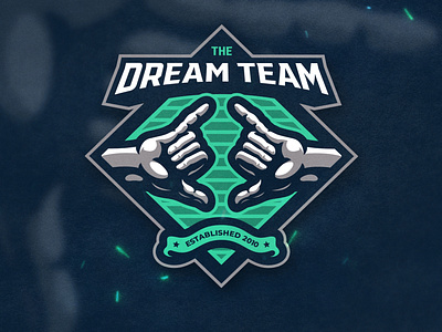 THE DREAM TEAM LOGO comunity logo concept design esportlogo esports gamelogo gaminglogo icon illustration mascot mascot logo mascotlogo sports logo
