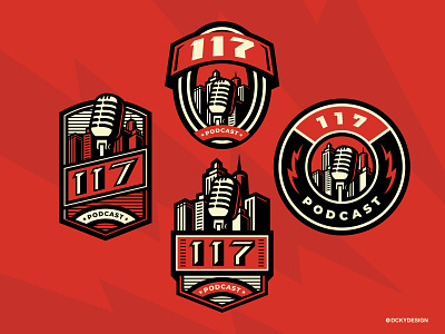 117 podcast logo design
