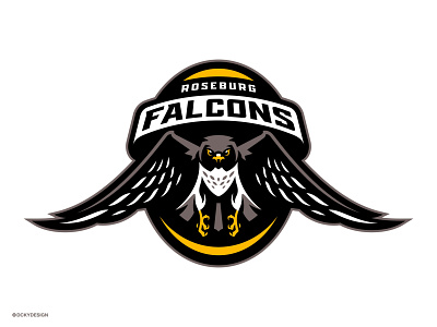 Falcon Basketball  Football logo design, Falcon logo, Logo desing