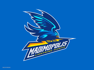 LIGHTNING HAWKS BASEBALL TEAM baseball baseball logo design eagle logo esportlogo esports falcon logo gaminglogo hawks logo illustration logo mascot mascot design mascot logo sports brand sports branding sports mascot