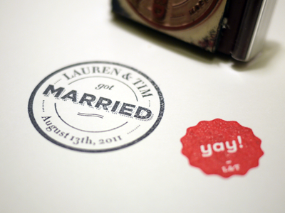 Stamps! - Lauren And Tim Got Married!