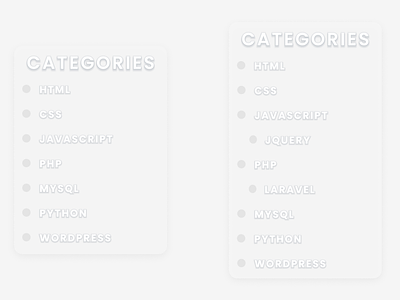 Category Compenent Design categories category design