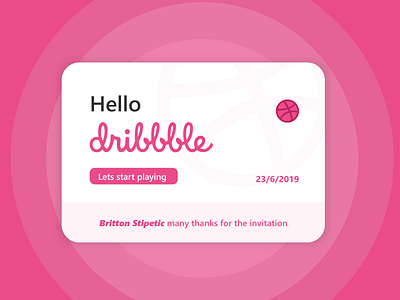 Hello Dribbble!!