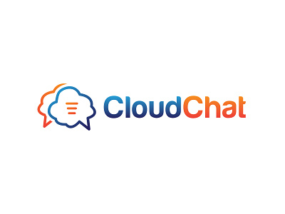 Cloudchat Logo branding chat cloud design illustration logo minimal monogram typography vector