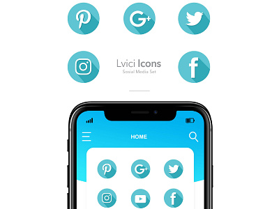 Sosial media icon app branding design icon logo vector