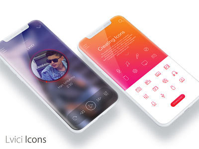 Music icons for app app branding clean design flat icon ios logo minimal mobile ui vector web