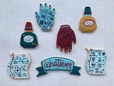 whatever forever art cookie art design illustration sugar art