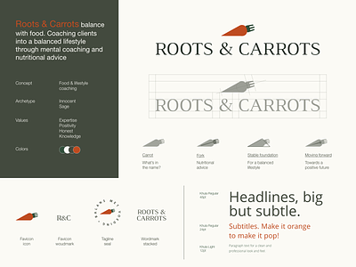Roots & carrots | Logo system