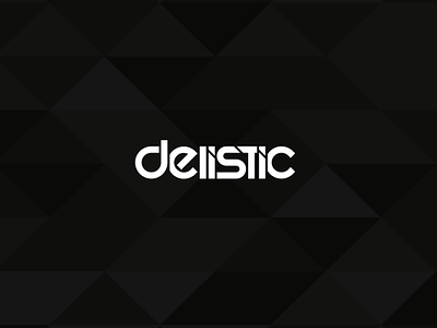 Logo delistic black white branding design dj illustration logo typography