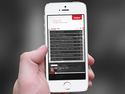 just some player audio iphone player playlist progress scrollbar ui