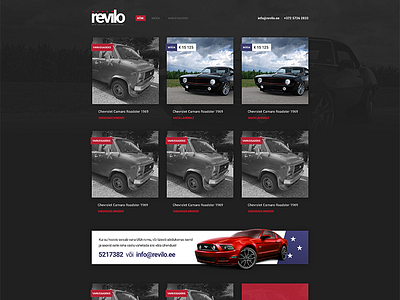 revilo v2 cars cta ui web