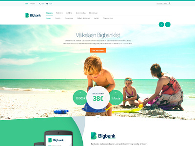 BB bank design loans web