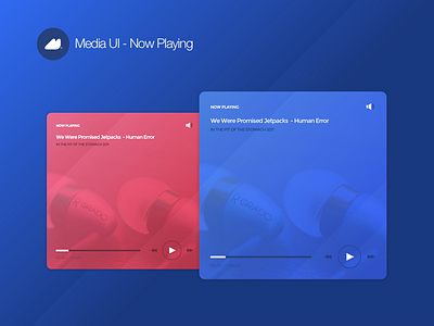 MediaUI - Now Playing card play progress ui