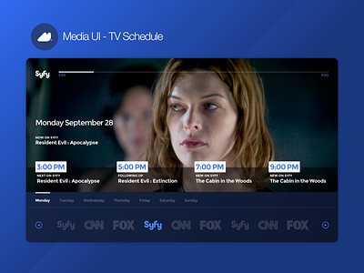 MediaUI - Tv Schedule schedule tv ui