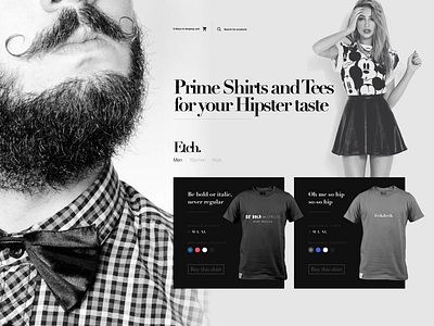 Extreme Hipstah card hipster product shirts shop spit tees ui