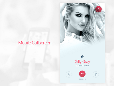 Mobile Callscreen back call contact end mic screen speaker