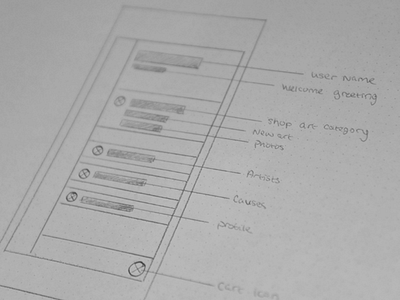 Navigation Wireframe