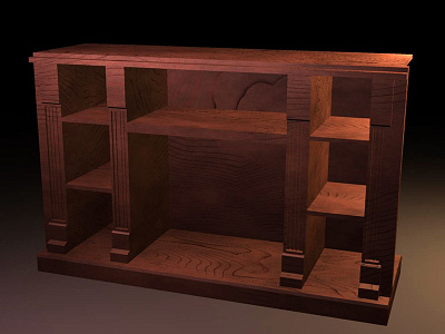 Bookcase 3d modeling bookcase fireplace maya shelf