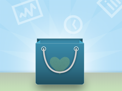 Bag bag header heart website