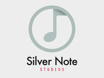 Silver Note Studios audio logo music note records studio