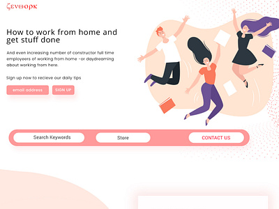 New Concept Of Landing page color design header homepage illustration landing page typography ui ux vector web