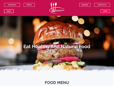 Food order web burger color desk drinks fastfood food food order homepage restaurant tasty ux uxui web