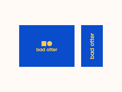 Bad Otter Logo blue brand branding company contrast design digital digitallogo graphic identity identity branding identitydesign logo logodesign logotype minimal minimalist logo vector