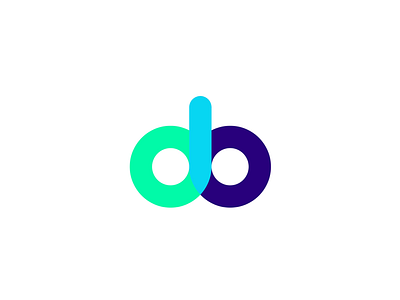 d & b hybrid logo minimal modern ui webdesign website