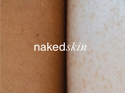 Nakedskin skincare logo branding design logo skincare type typography vector