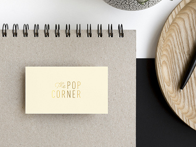 The Pop Corner logo #2 branding design lettering logo typography vector