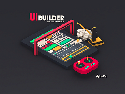 UI - Builder 3d assetstore build flat game gameui hud indiegame interface lowpoly ui unity3d