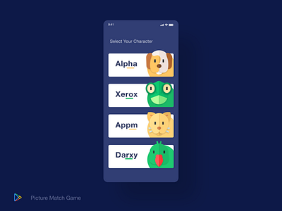 Picture Match Game card card game flutter game picture match game ui