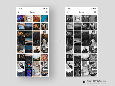 Ansal : B&W Gallery App