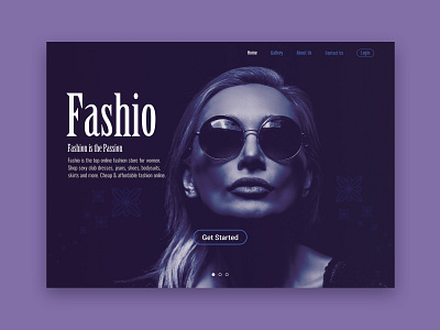 Web UI Design - Fashio