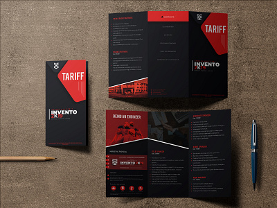 Invento2k19 Tariff Brochure Design adobe illustrator adobe photoshop adobe xd branding design illustration indesign print design printmaking