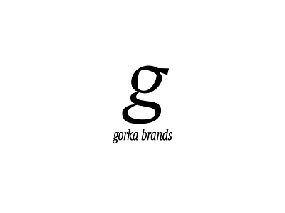 gorka brand branding design flat g icon letter logo simple type typography vector
