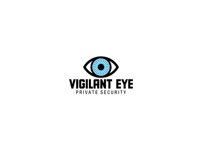 vigilant eye private security branding design logo vector