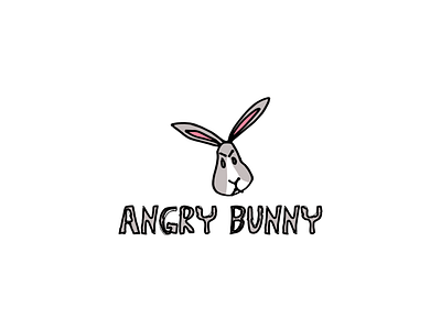 Angry Bunny animal branding cartoon design rabbit