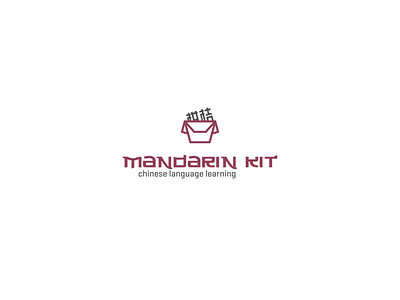 Mandarin Kit brand chinese chinese culture language line logo outline vector